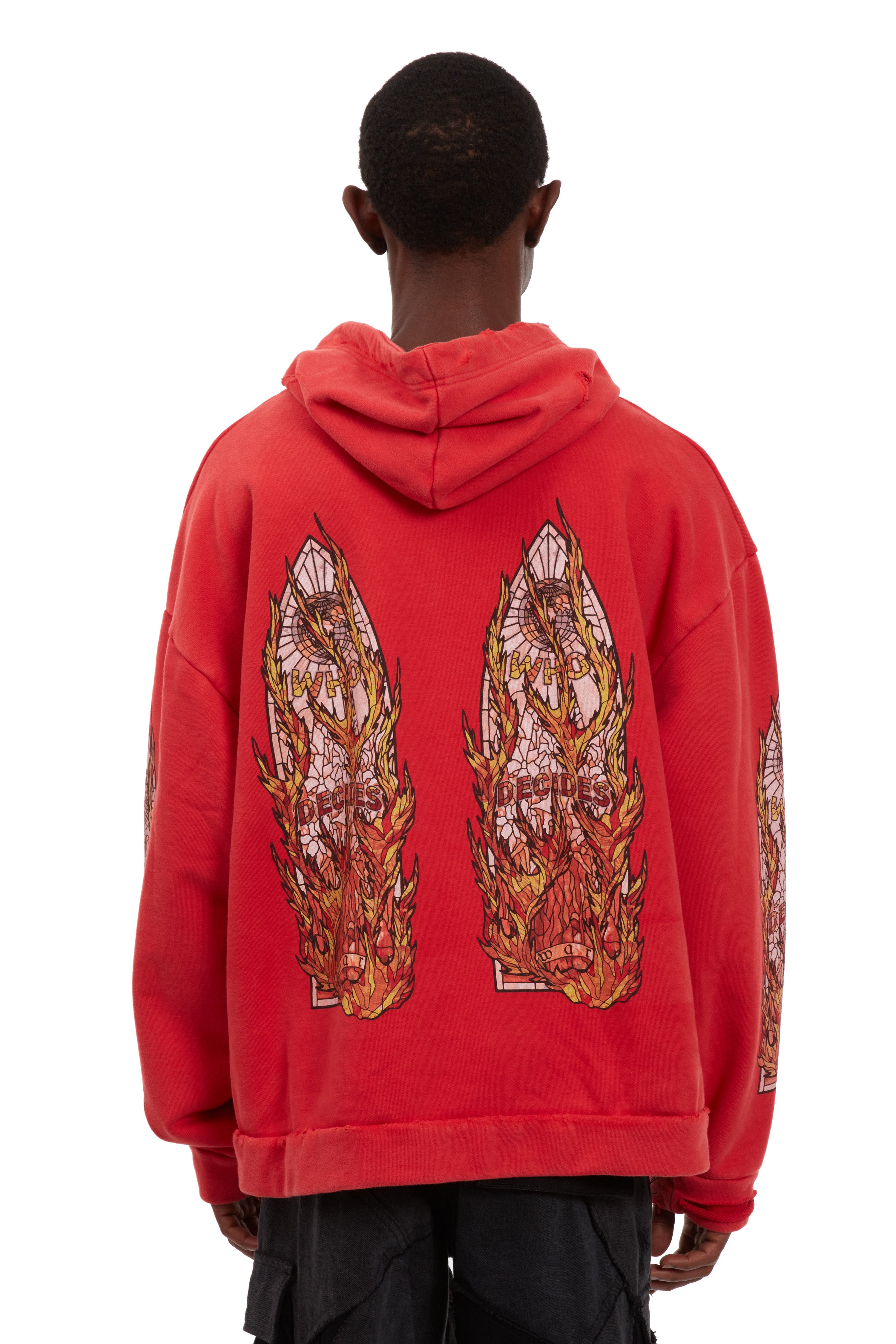 FLAME GLASS HOODED PULLOVER