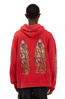 FLAME GLASS HOODED PULLOVER