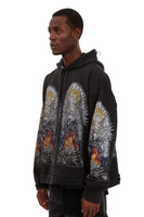 SKULL HOODED PULLOVER