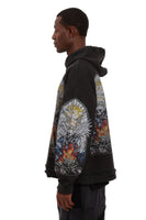 SKULL HOODED PULLOVER