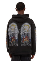 SKULL HOODED PULLOVER