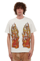 RHINESTONE FLAME GLASS JERSEY