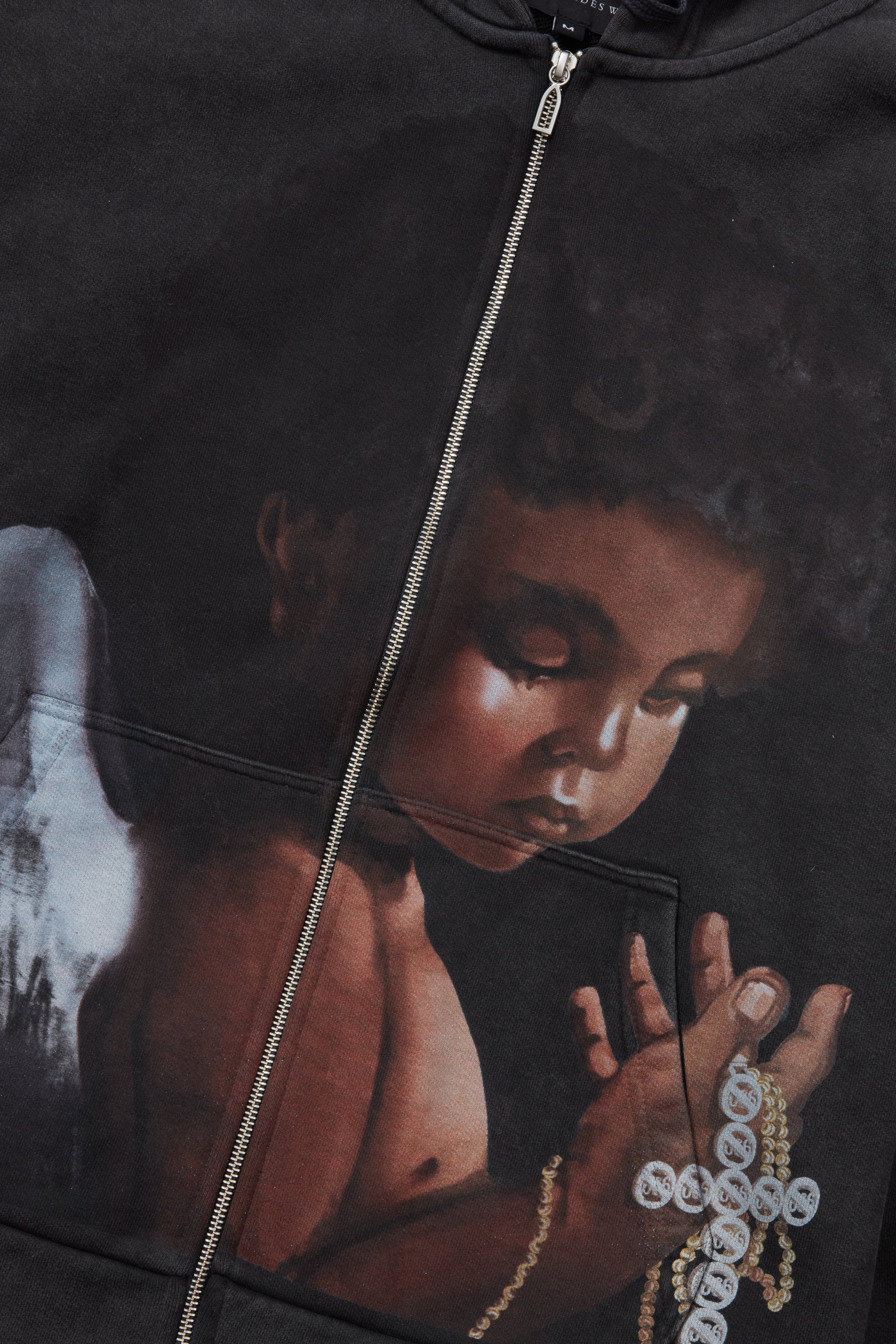 SACRED BEING ZIP UP COAL