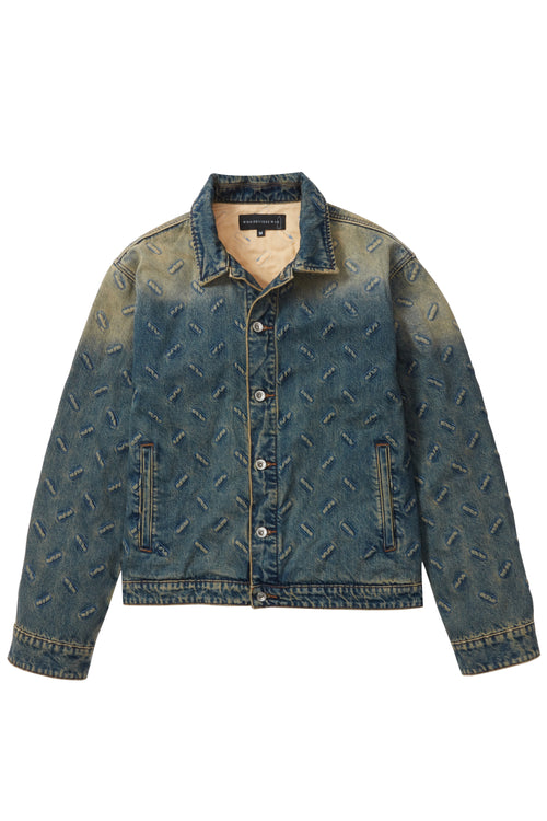 THREAD PLATE TRUCKER DENIM TAN