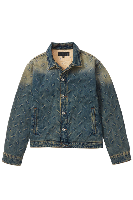 THREAD PLATE TRUCKER DENIM TAN