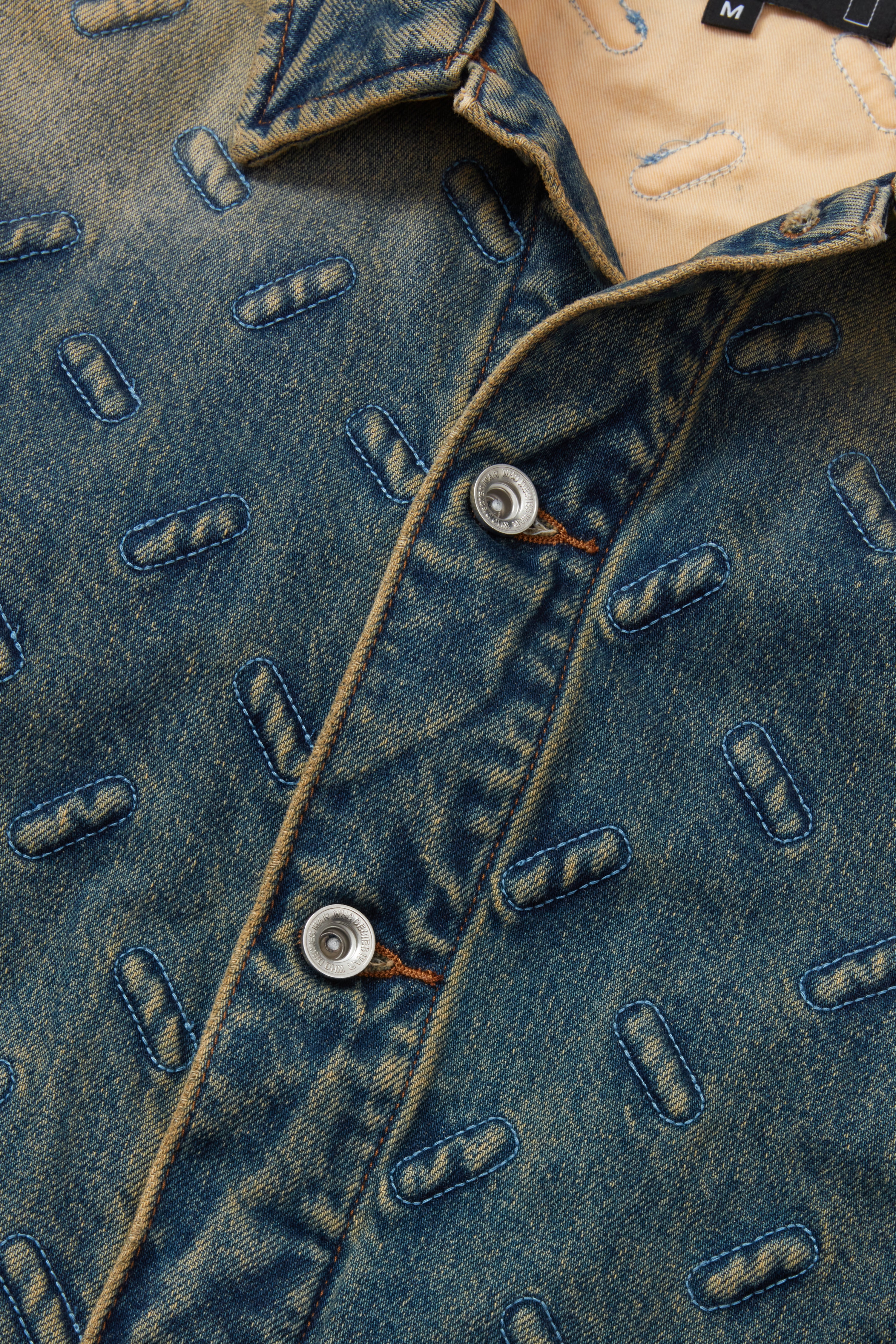 THREAD PLATE TRUCKER DENIM TAN