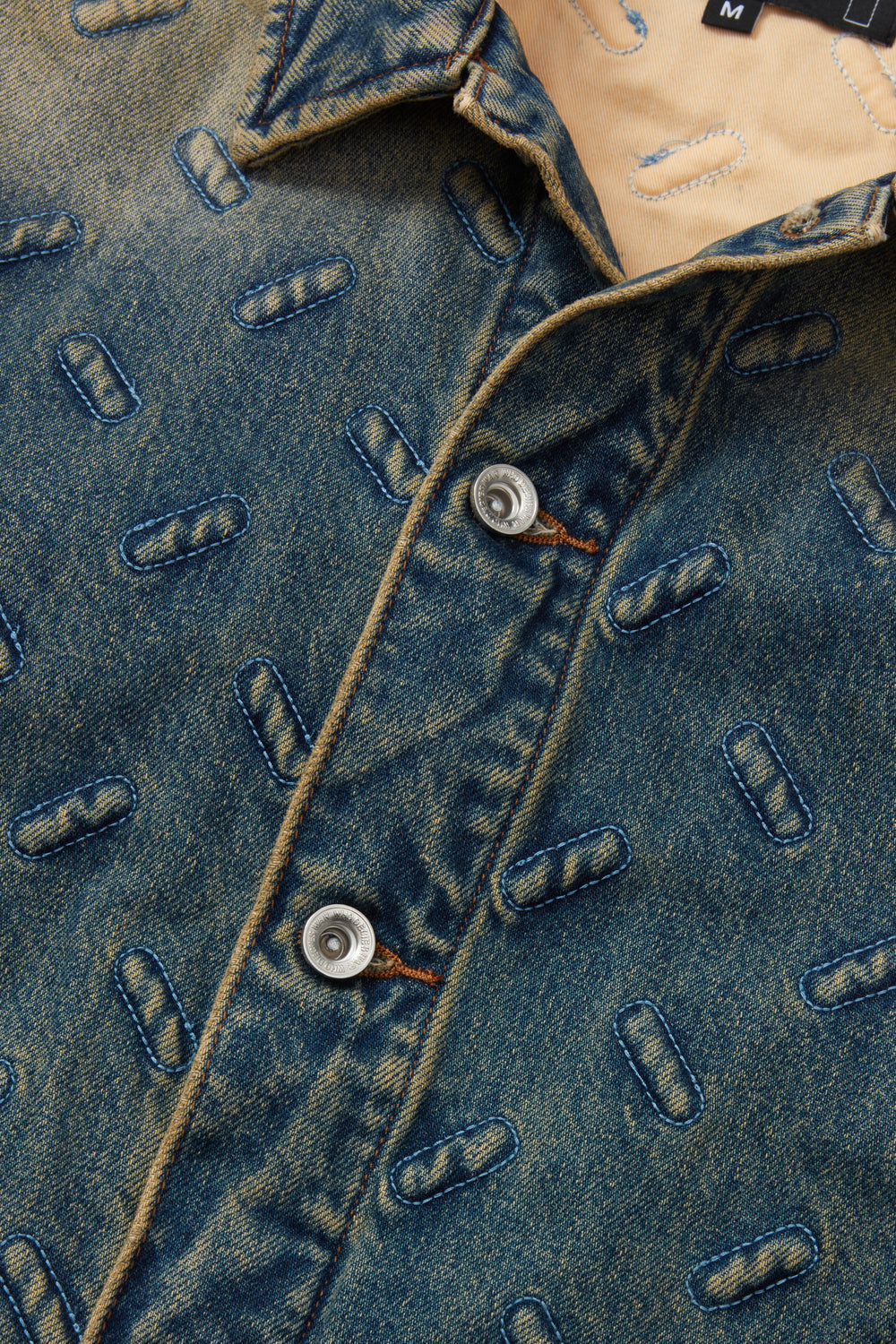 THREAD PLATE TRUCKER DENIM TAN