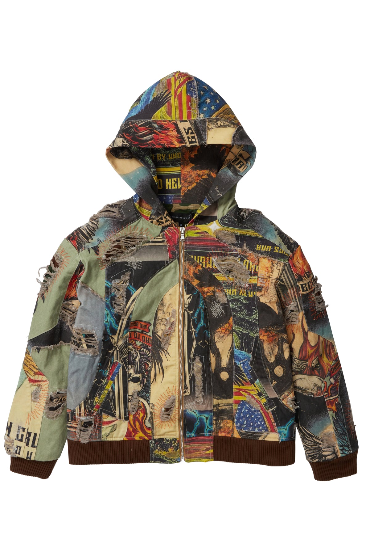 VINTAGE ZIP UP – WHO DECIDES WAR