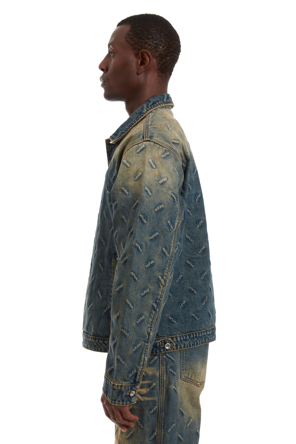 THREAD PLATE TRUCKER DENIM TAN