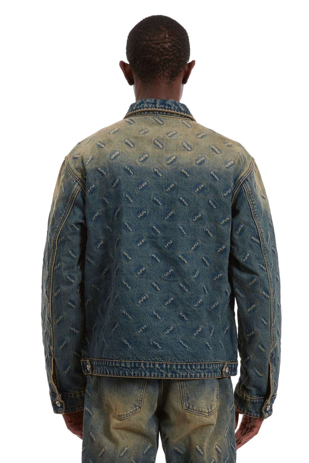 THREAD PLATE TRUCKER DENIM TAN