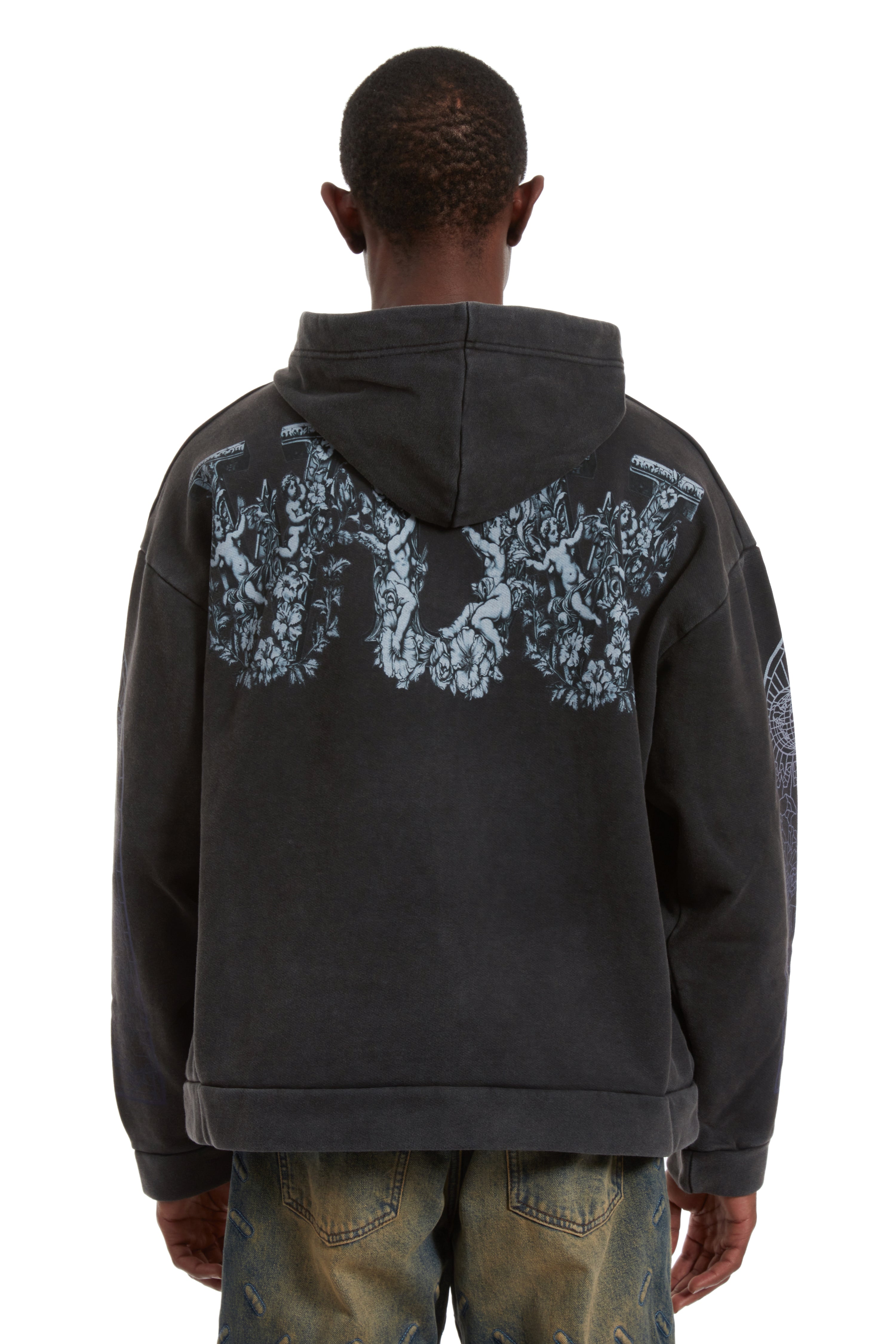 SACRED BEING ZIP UP COAL