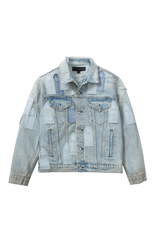 PATCHED ARCH DENIM JACKET