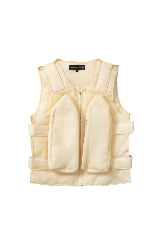 ORGANZA BULLET POINT VEST