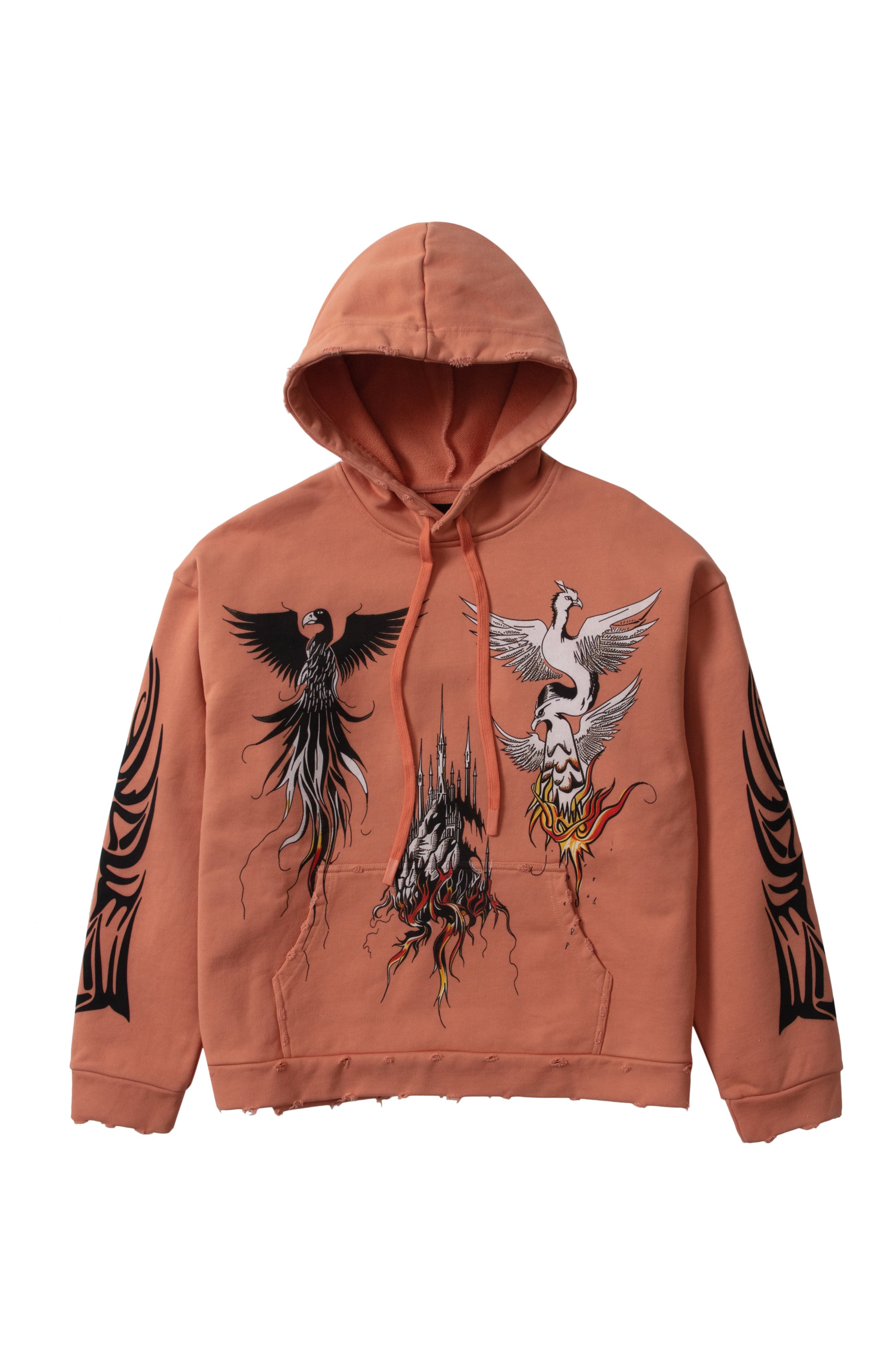 NEFARIOUS WINGED HOODED PULLOVER