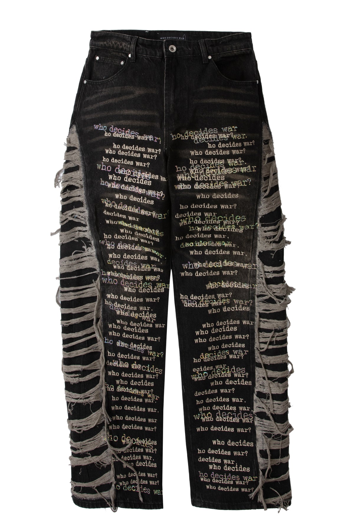 ULTRA FLARE SCRIPTURE DENIM – WHO DECIDES WAR
