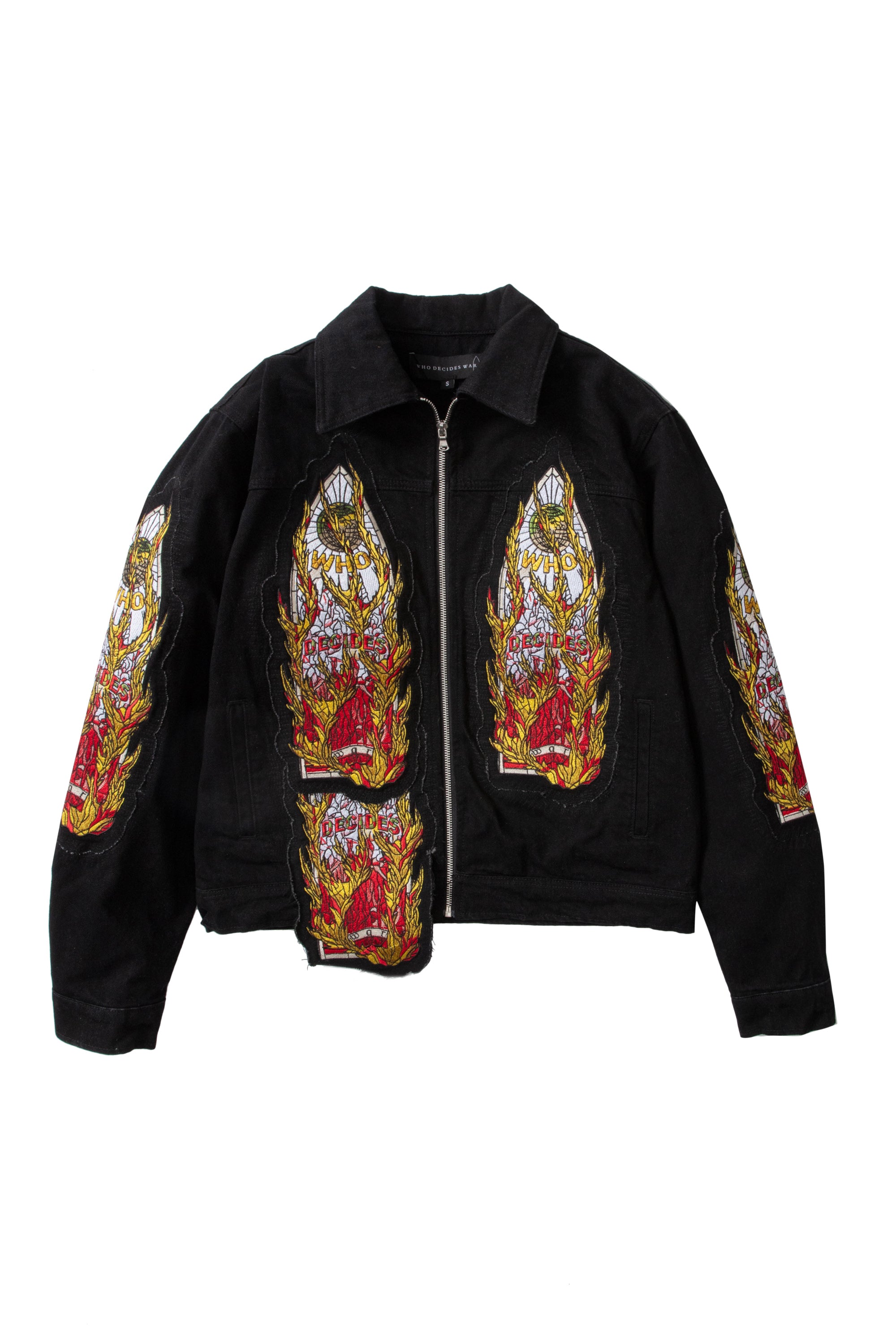 FLAME GLASS TRUCKER JACKET