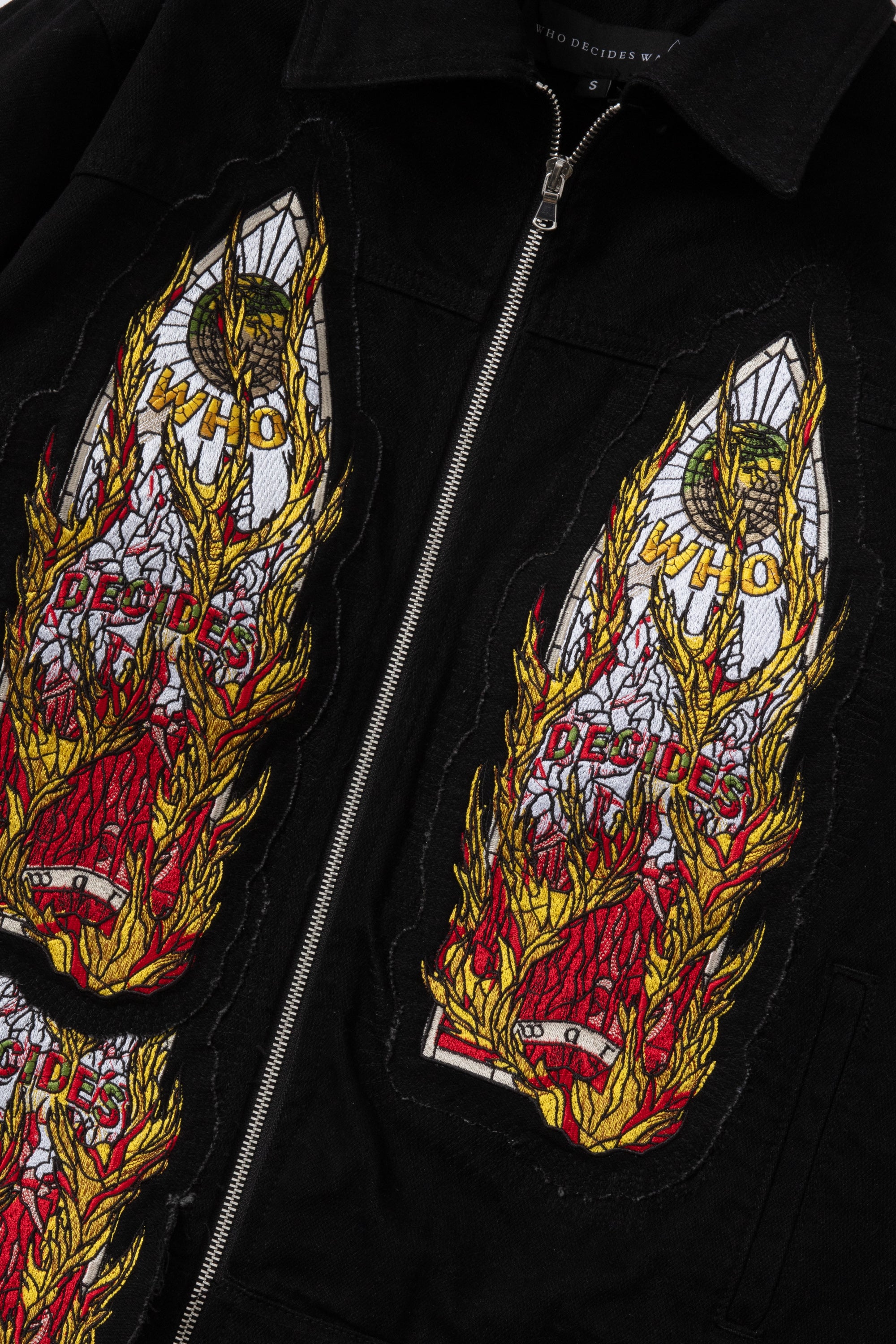 FLAME GLASS TRUCKER JACKET