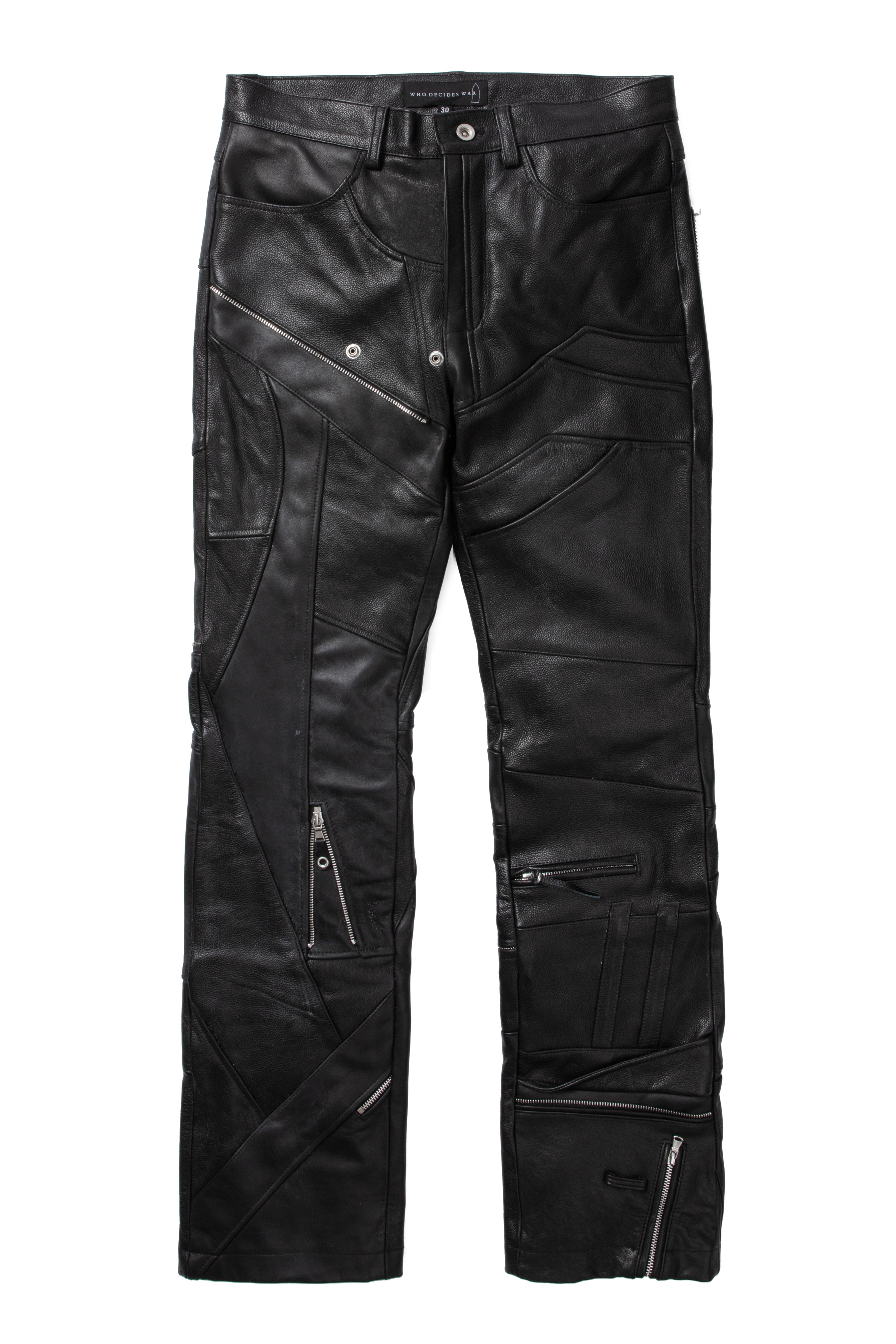 FRAGMENTED LEATHER TROUSER