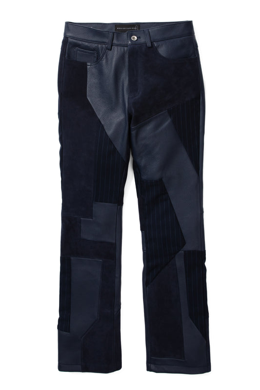 FRAGMENTED LEATHER TROUSER