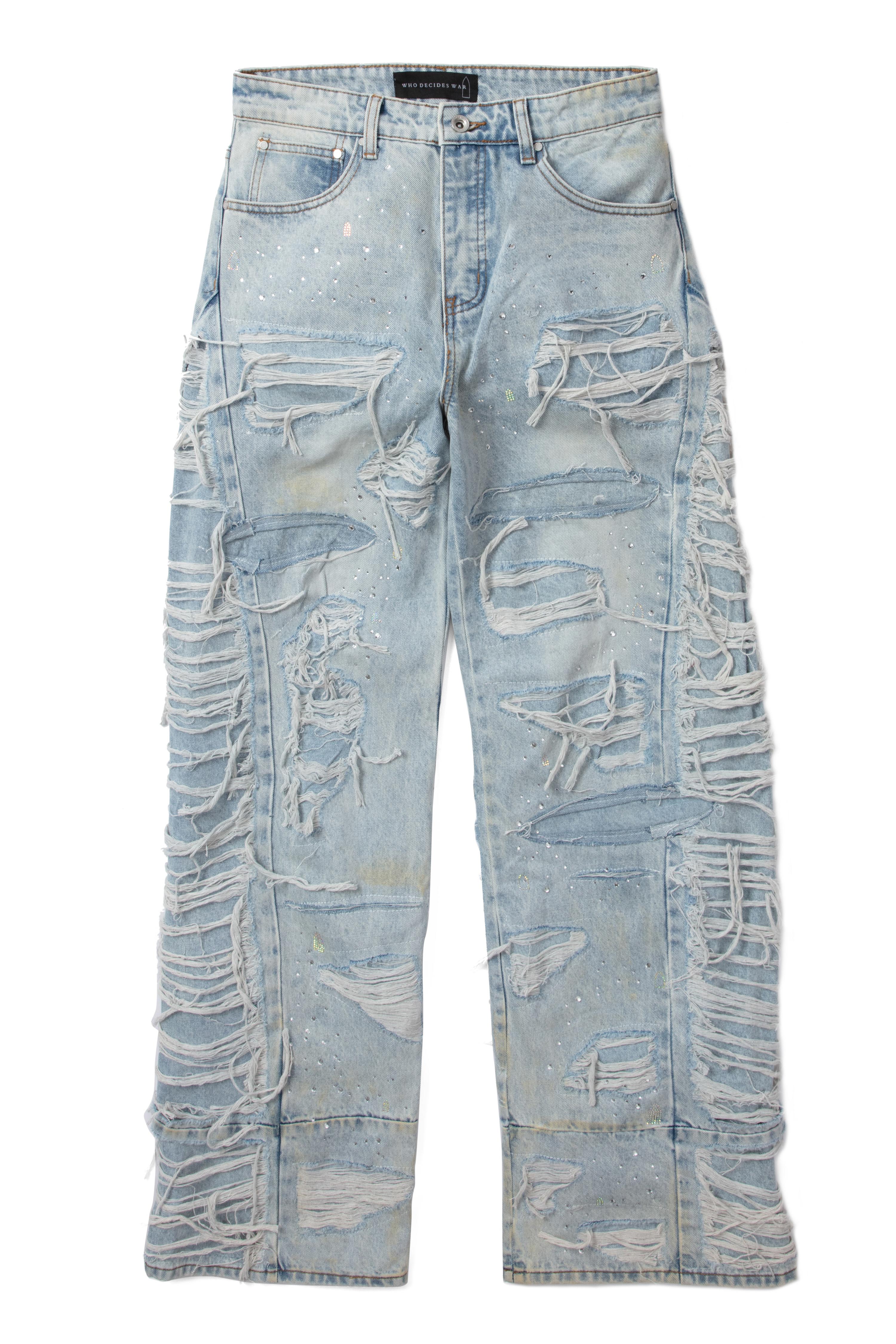 ULTRA FLARE DISTRESSED DENIM