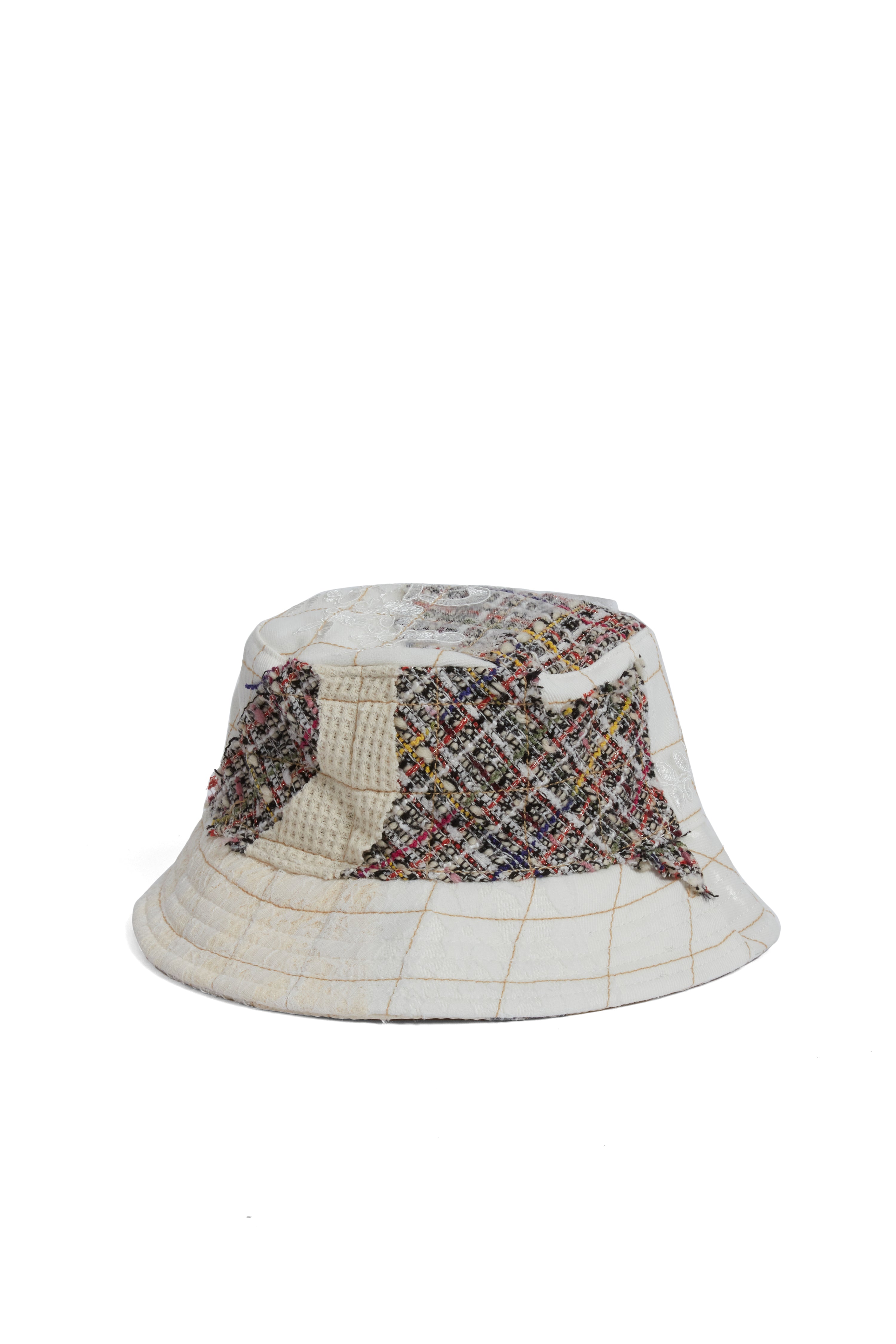 TWEED PATCHWORK BUCKET HAT