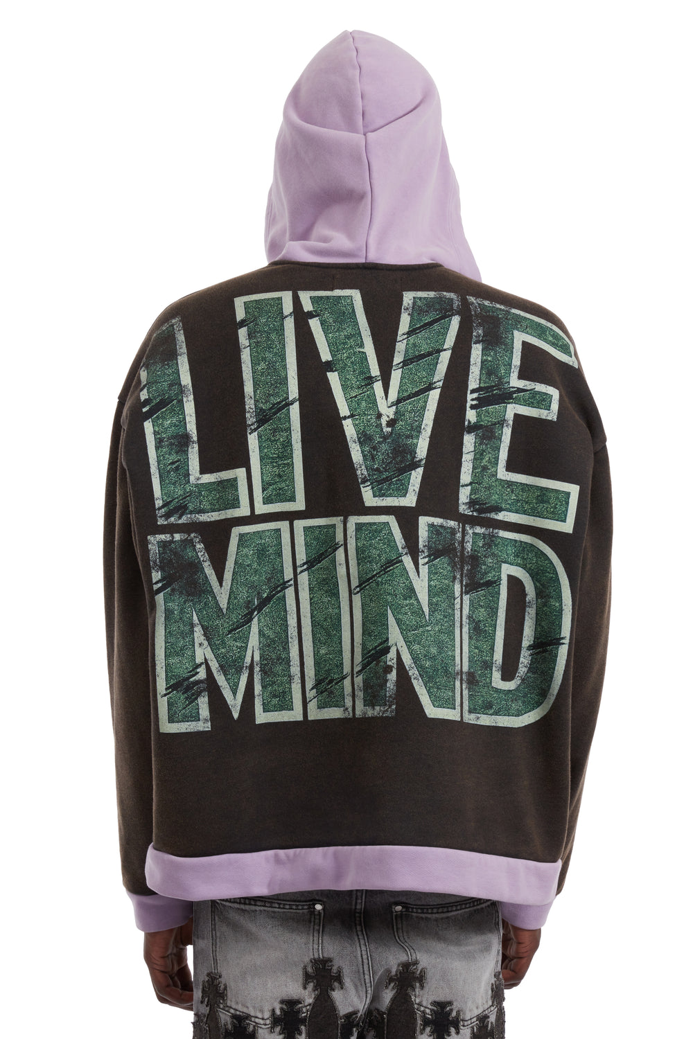 LIVE MIND HOODED PULLOVER