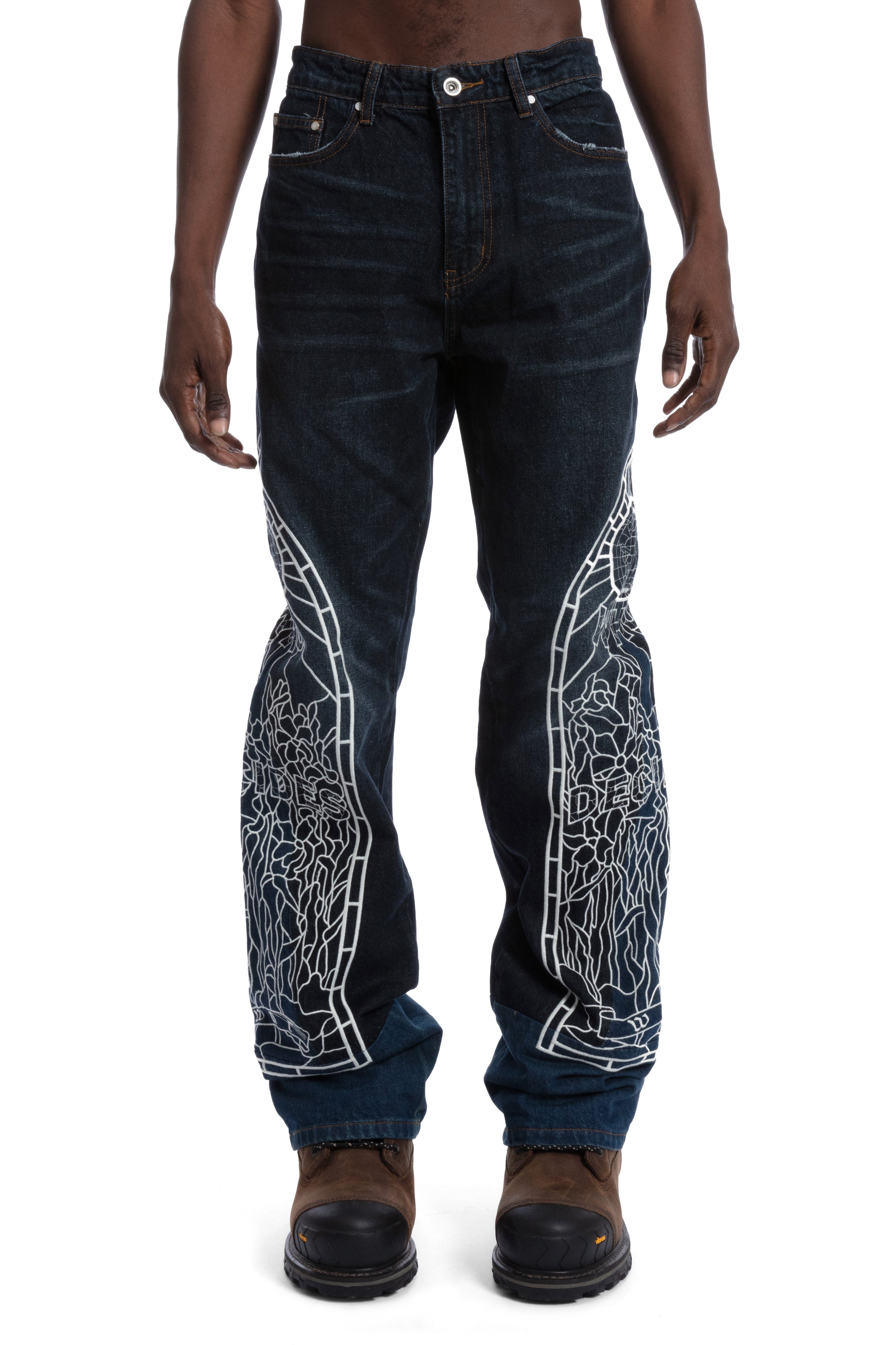 COWBOY EMBROIDERED DENIM – WHO DECIDES WAR