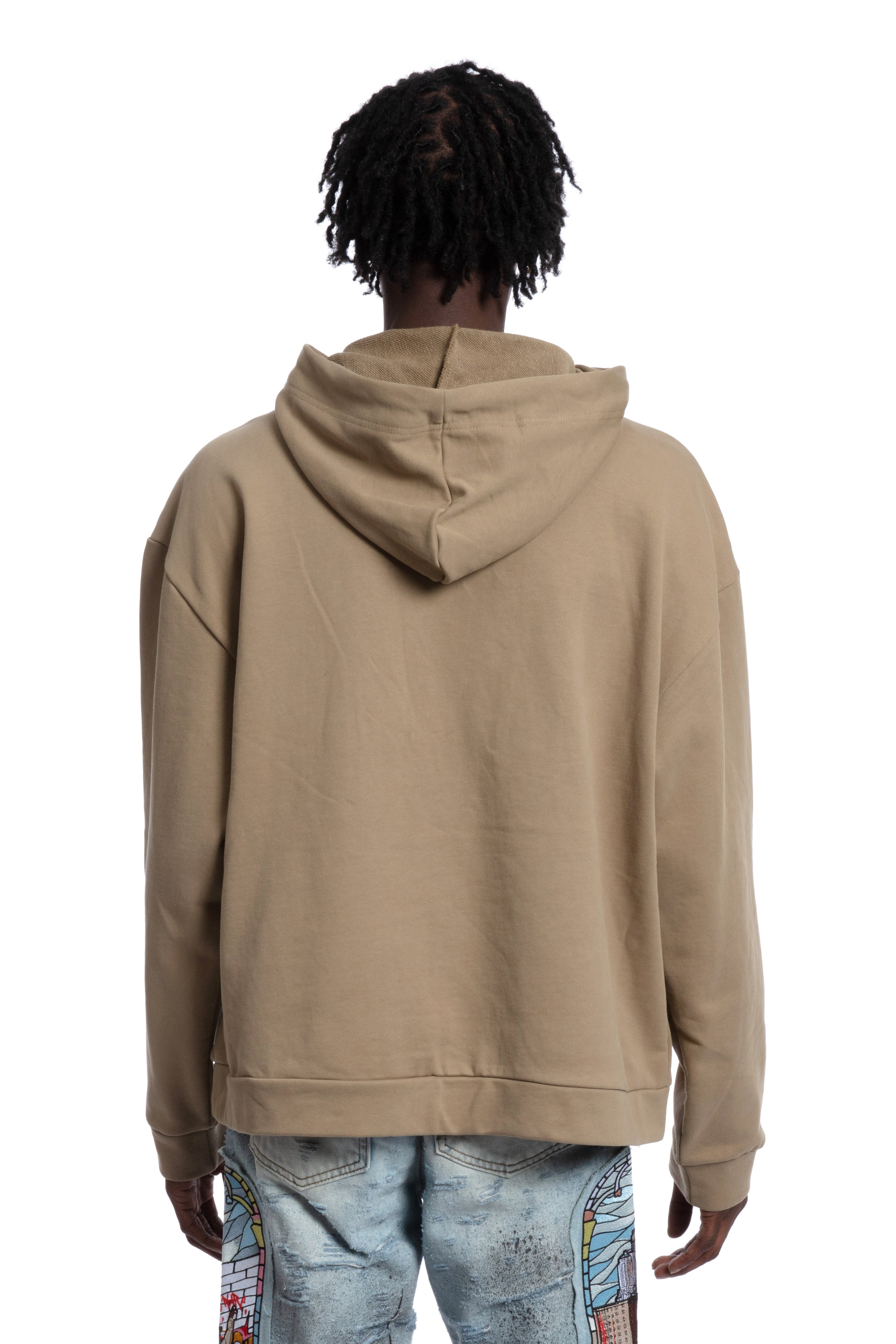 PATCHED HOODED SWEATSHIRT