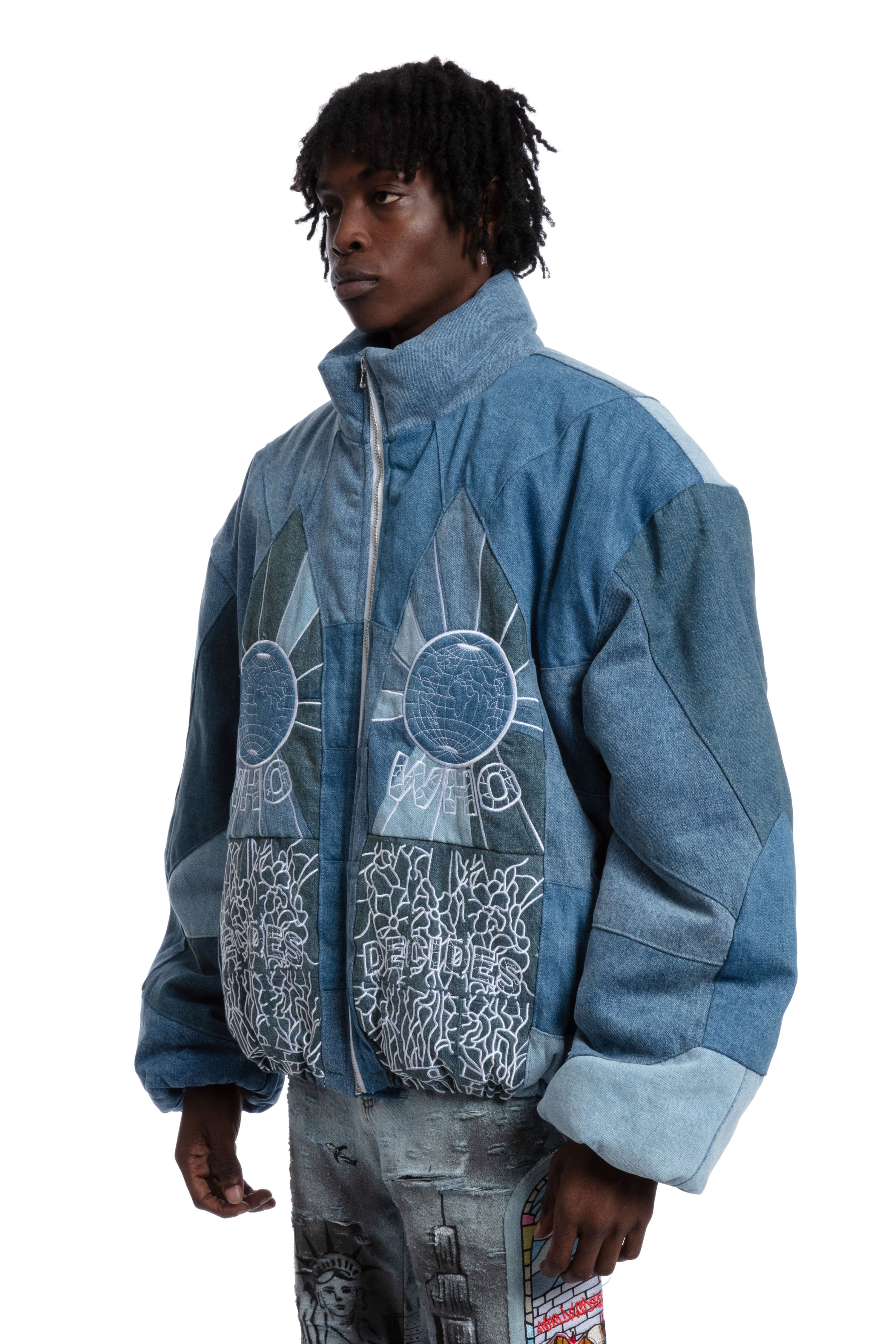 EMBROIDERED BOMBER