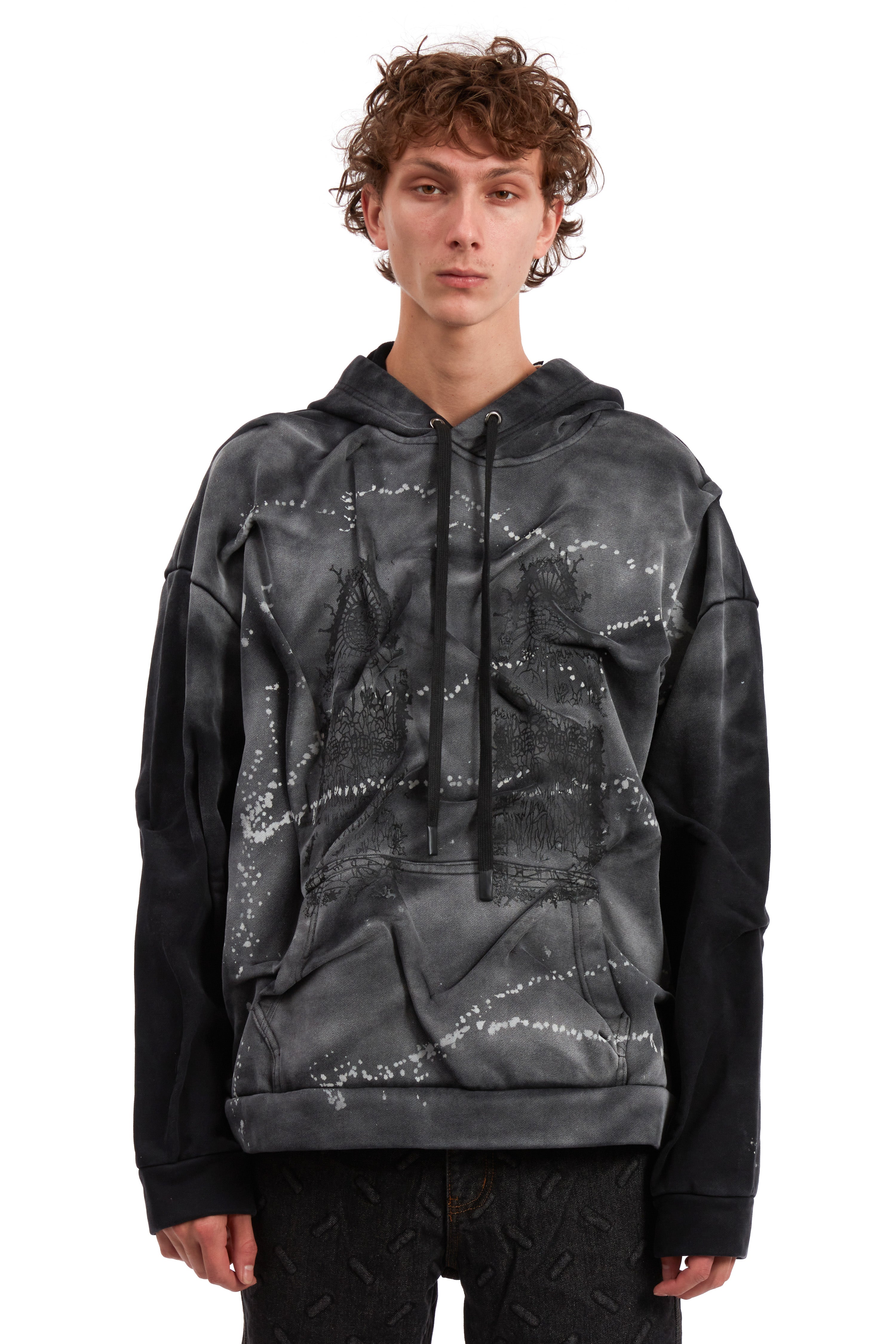 GATHERED THORN WINDOW HOODIE