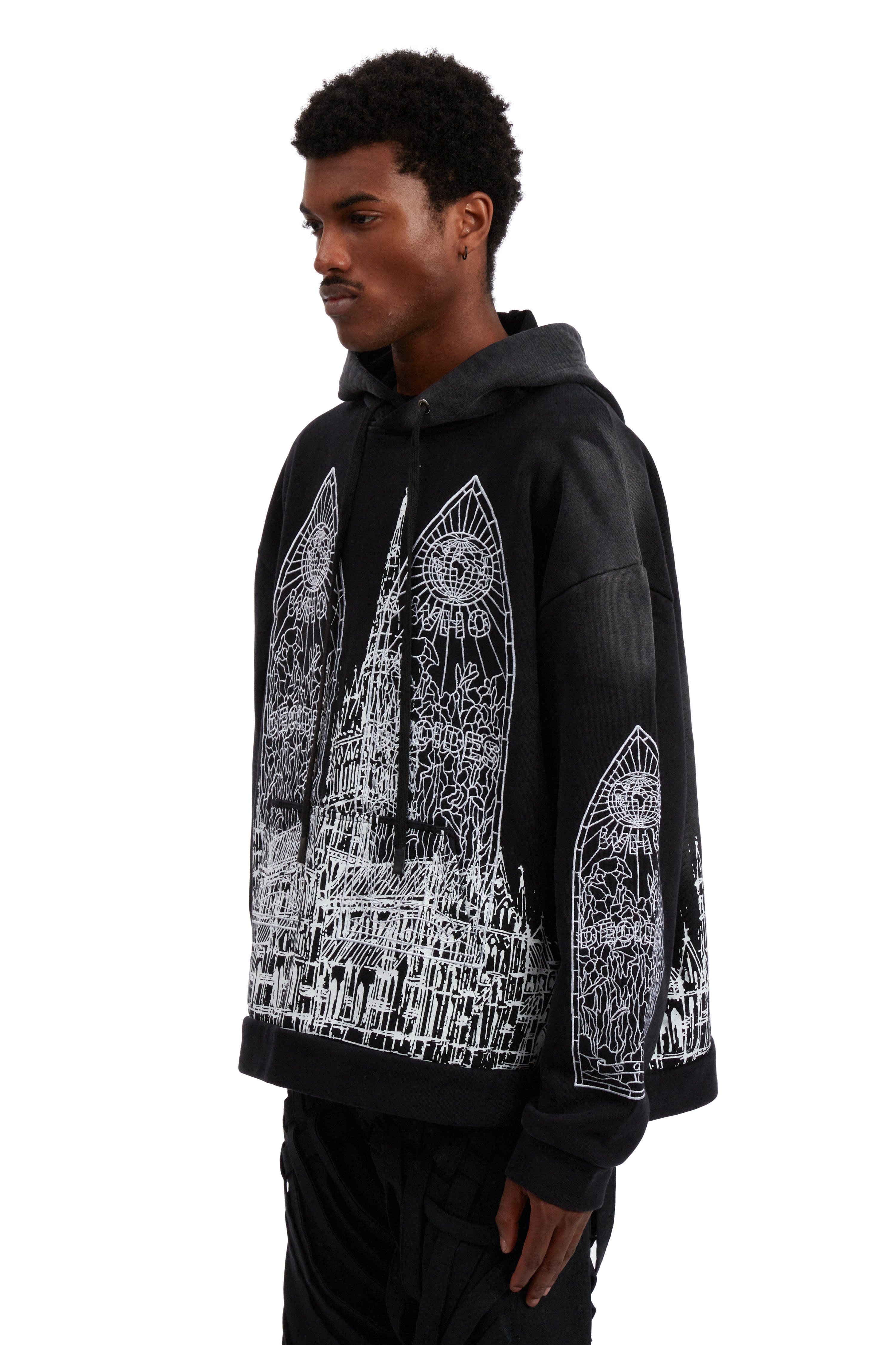 CATHEDRAL HOODED PULLOVER