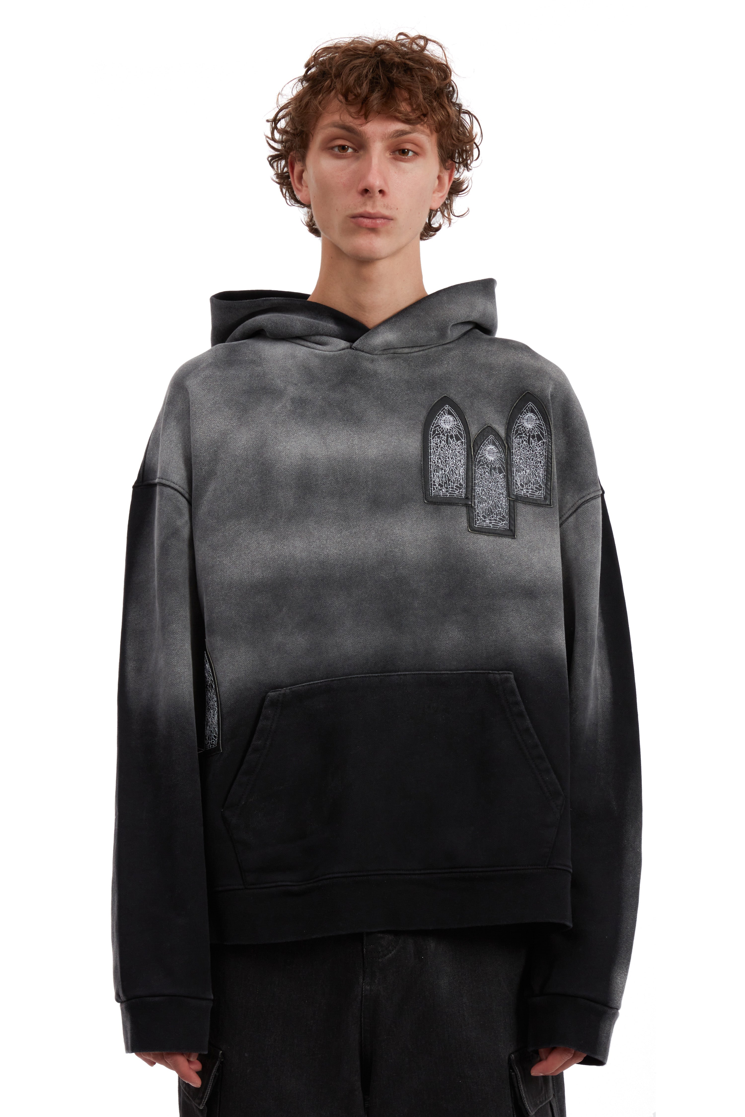 FADED HOODED PULLOVER