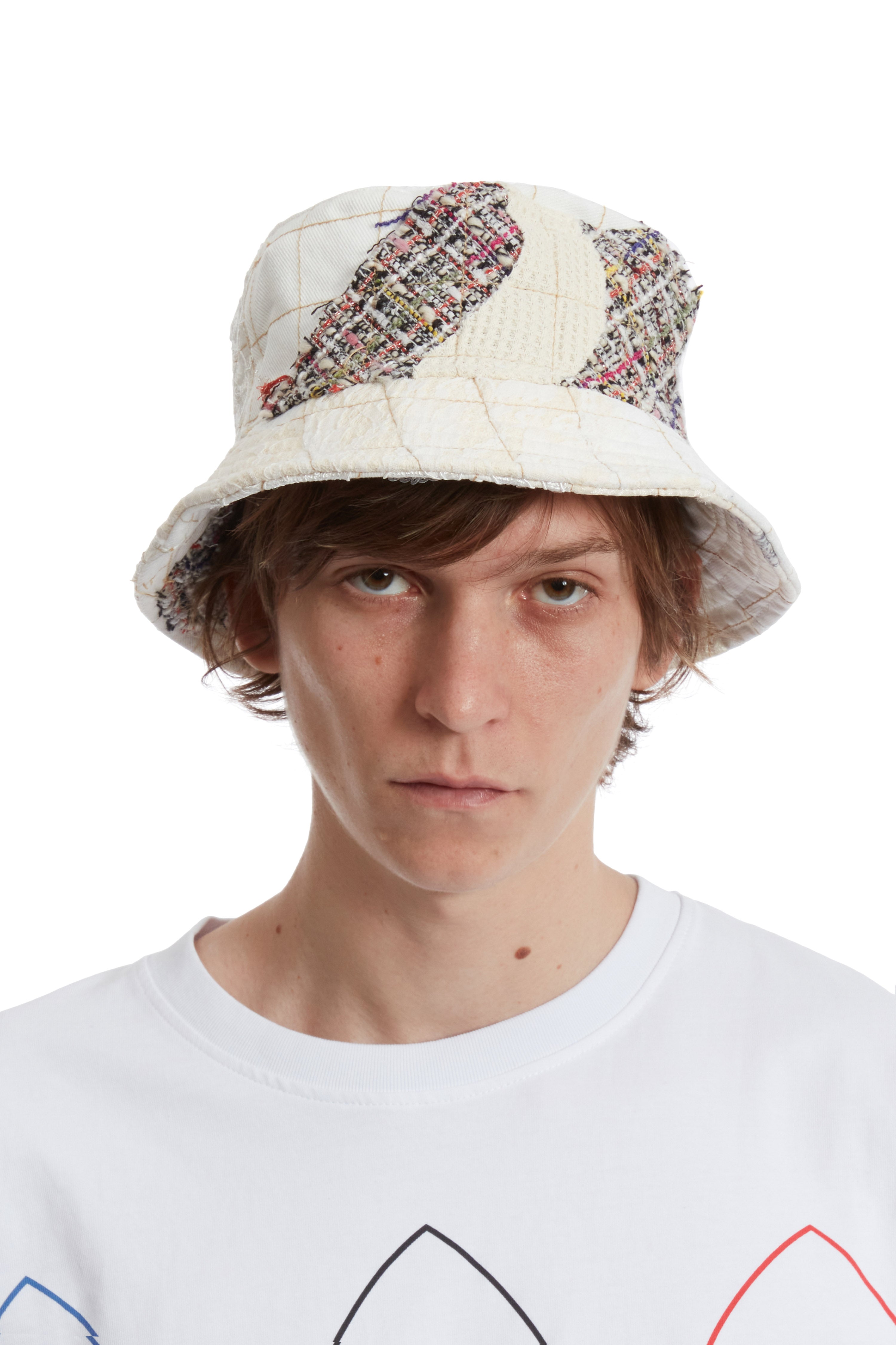 TWEED PATCHWORK BUCKET HAT