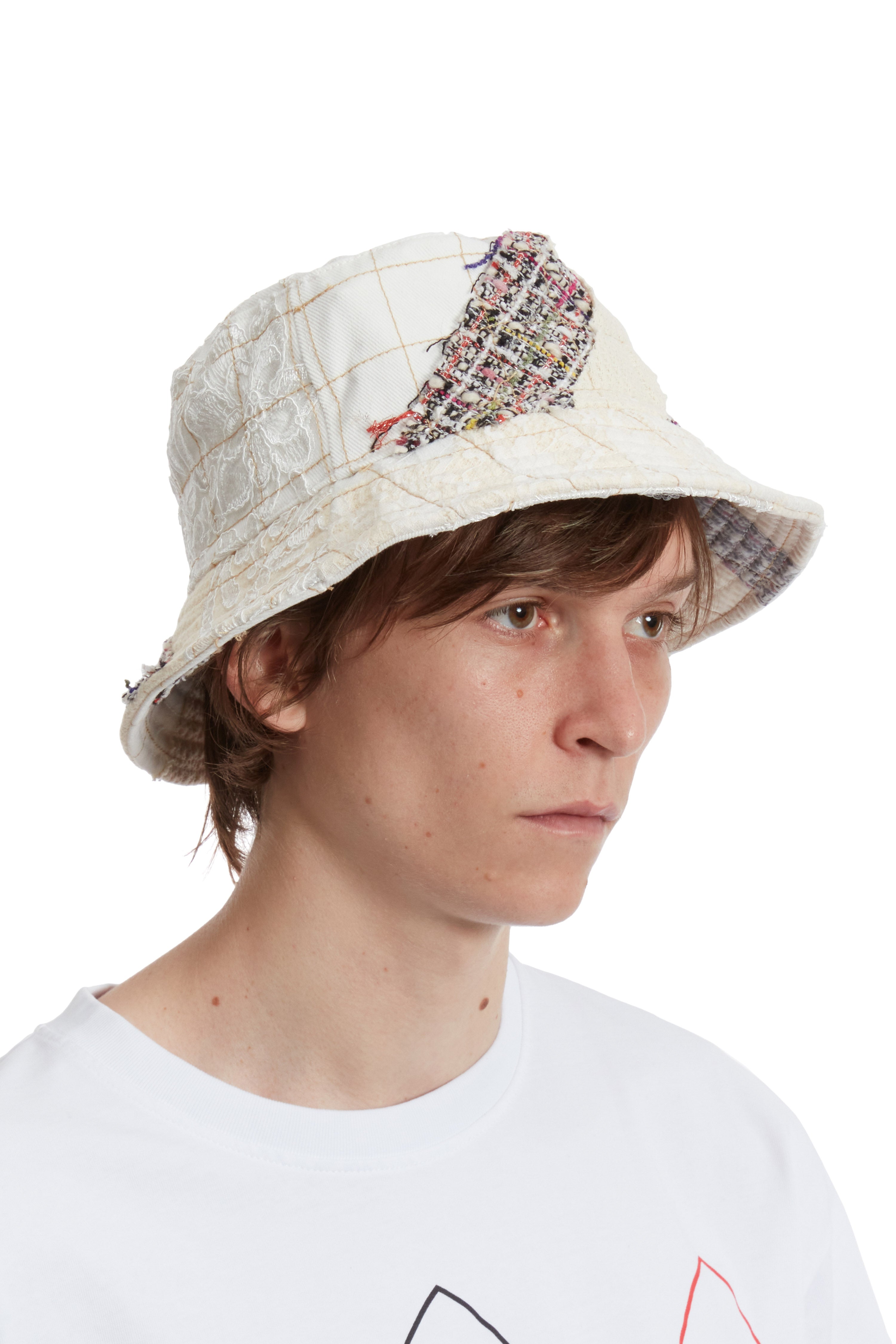 TWEED PATCHWORK BUCKET HAT