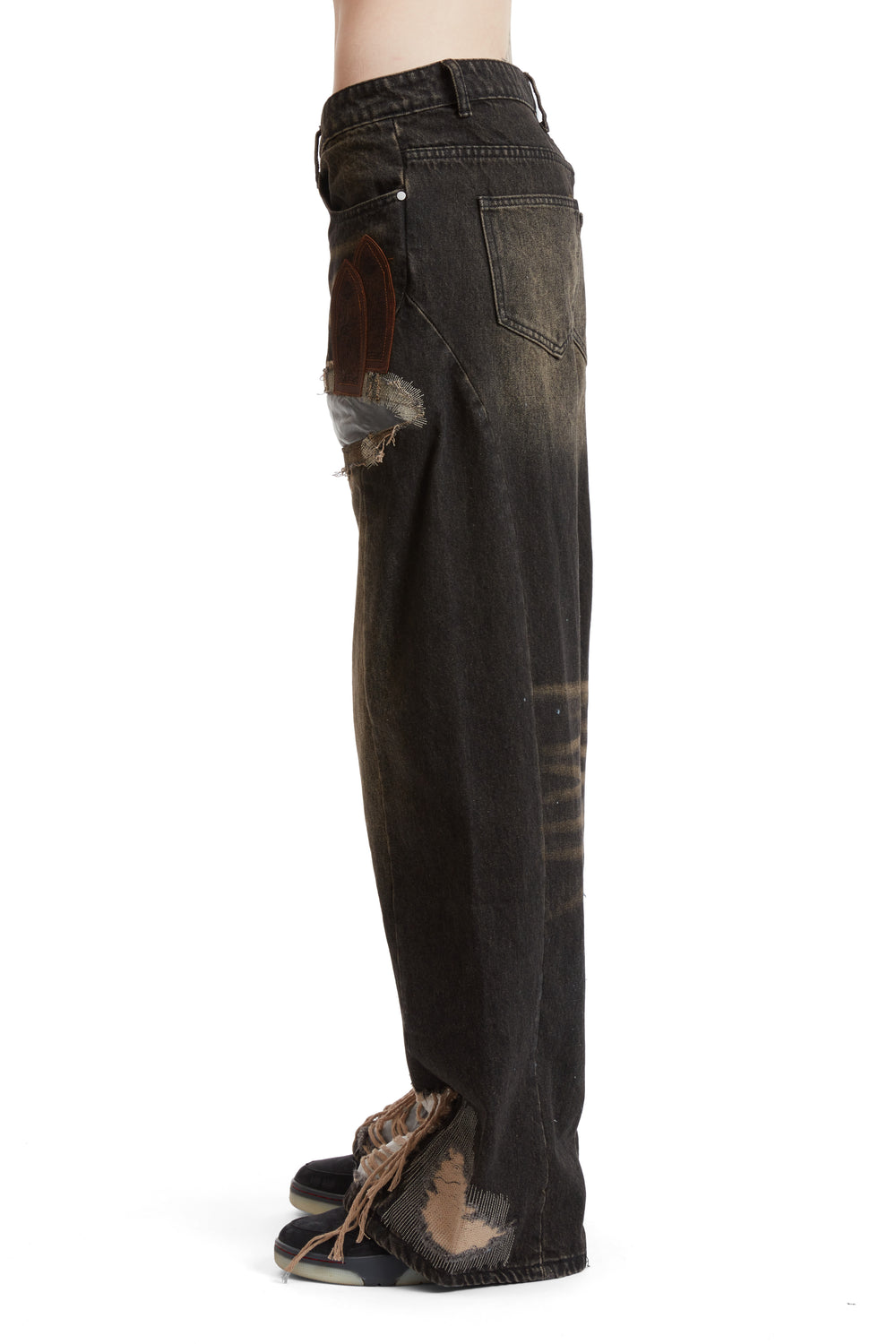 LOW RISE ORGANZA OVERLAY PANT