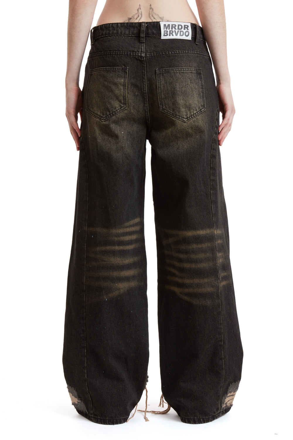 LOW RISE ORGANZA OVERLAY PANT