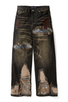 LOW RISE ORGANZA OVERLAY PANT