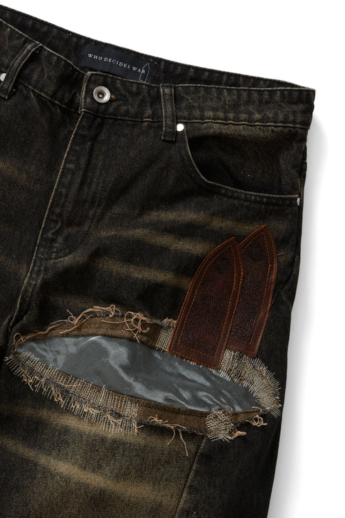 LOW RISE ORGANZA OVERLAY PANT