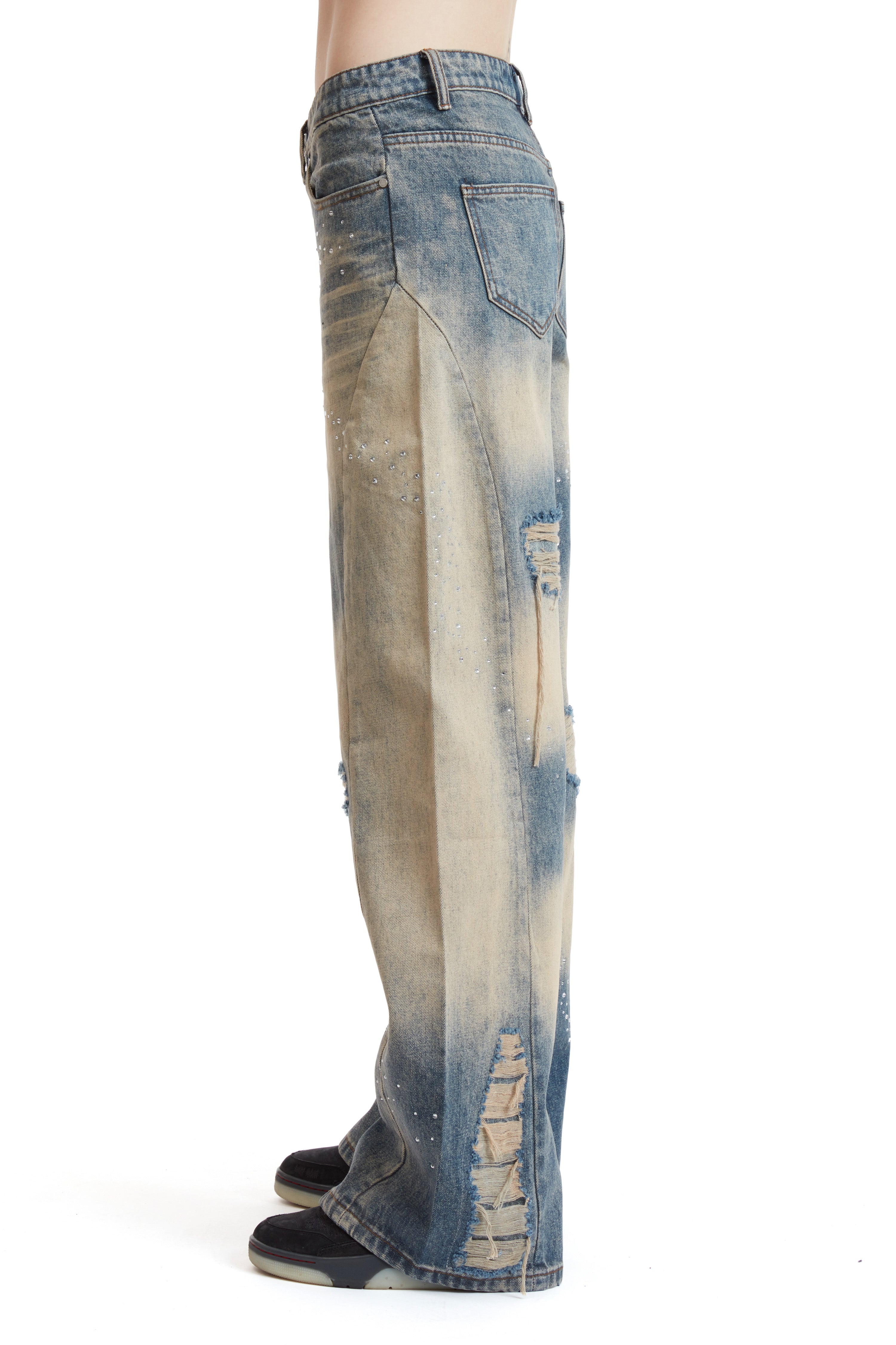 FADED STONE DENIM