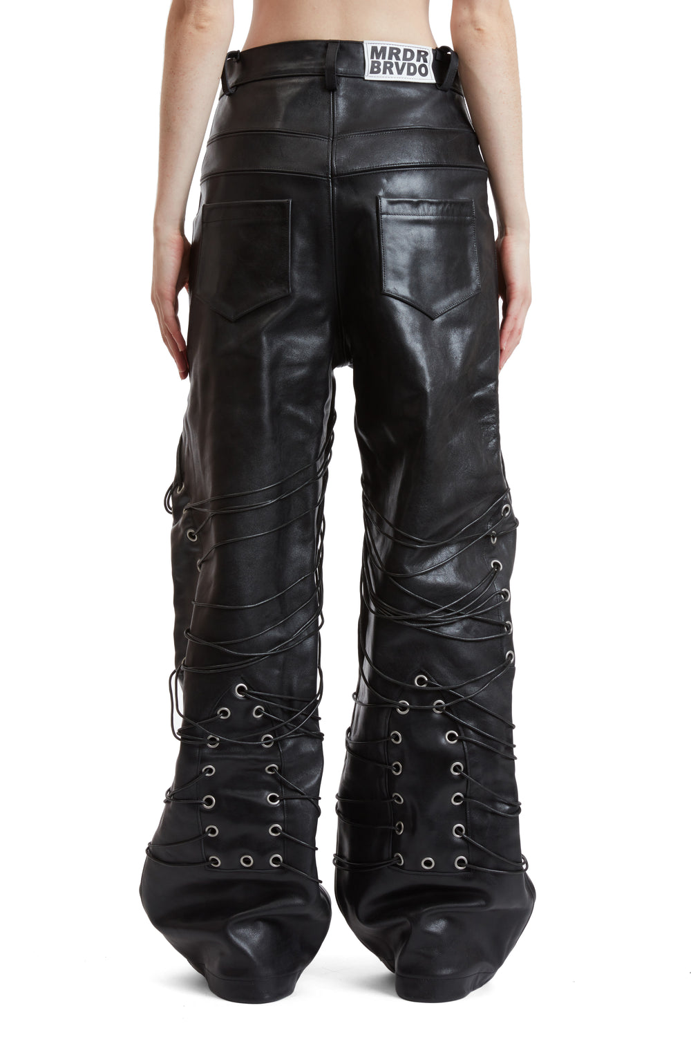 WIDE-LEG GROMMET PANT