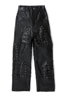 WIDE-LEG GROMMET PANT