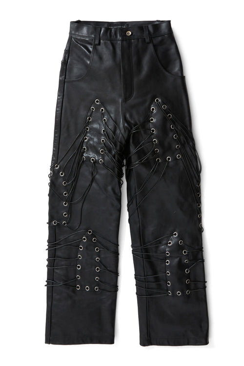 WIDE-LEG GROMMET PANT