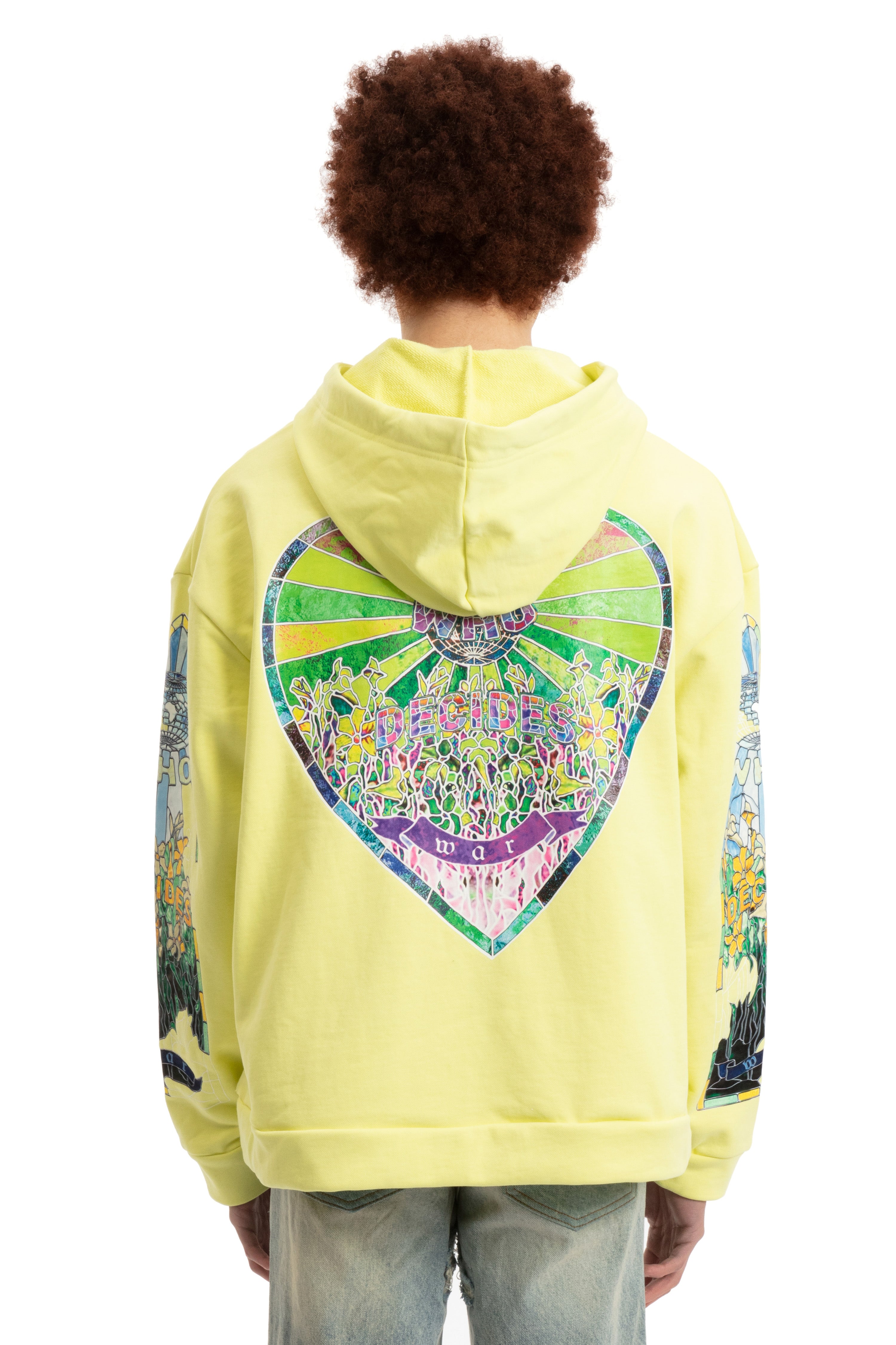 FRAGMENTED HOODED PULLOVER